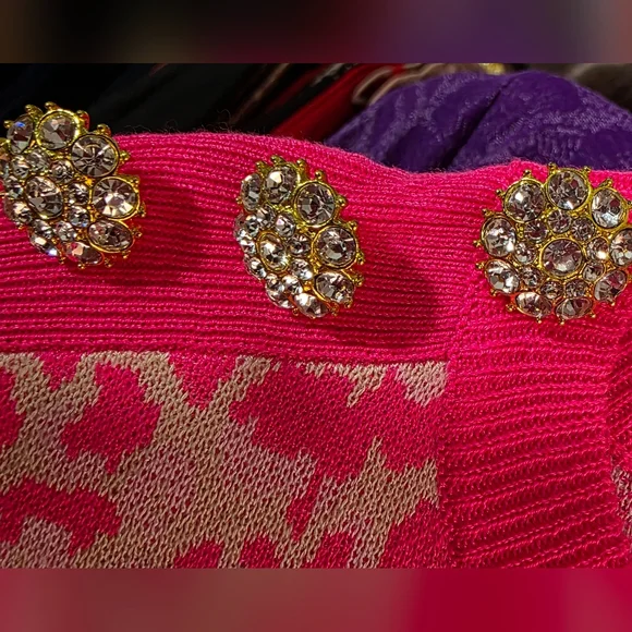 Lilly Pulitzer Pink Morgan Jaquard Acrylic Sweater Sz Small - Picture 5 of 6